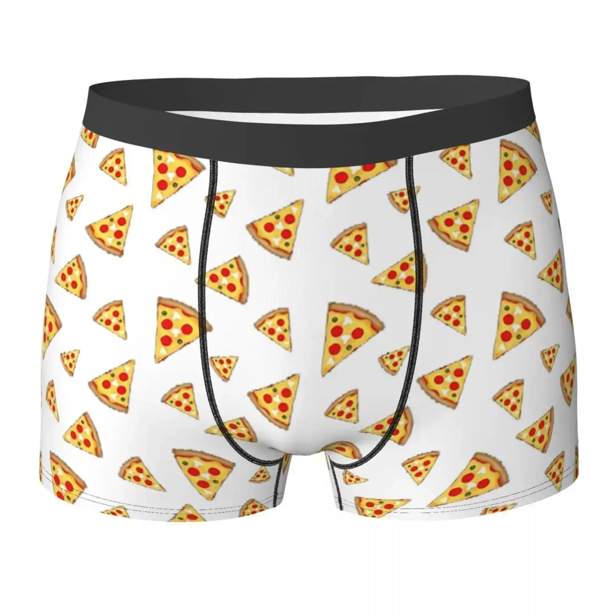 Boxer Underpants Shorts Cool And Fun Pizza Slices Pattern Panties Male Soft Underwear For Homme Man Boyfriend Gift