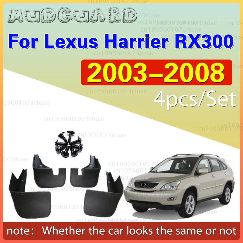 

Car Mudguard for Lexus Harrier RX300 RX330 RX350 RX400h XU30 2003-2008 Fender Mud Guard Flap Splash Mudguard 2004 2005 2006 2007