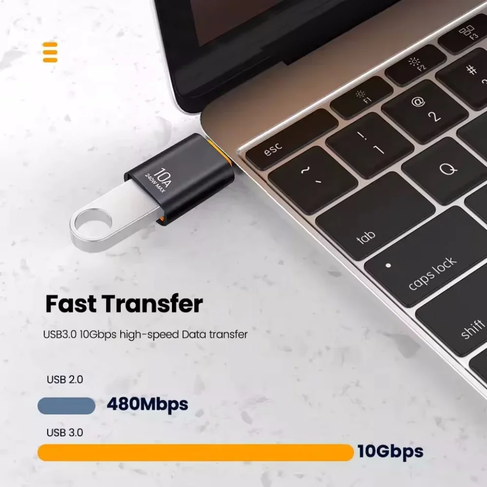 10A سيارة محول لإمداد الطاقة USB إلى نوع C محول سيارة داخل السيارة نقل البيانات محول RV محول طاقة الملحقات #5