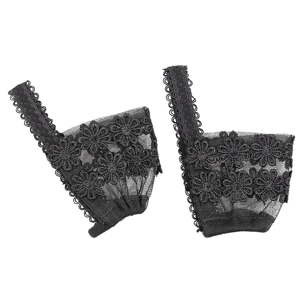 1 زوج المضادة للانزلاق كعب حزام للكعب العالي الأسود L حجم انفصال أربطة أحذية المرأة مطاطا صالح Diy بها بنفسك لا قابل للغسل #1