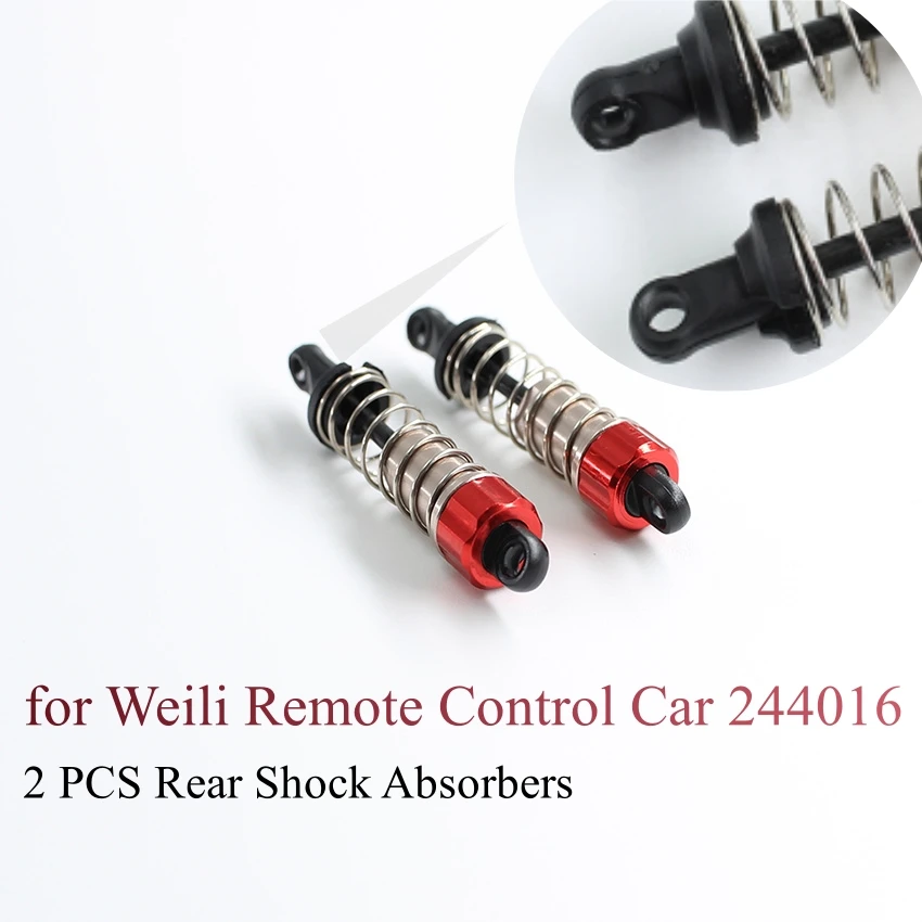 

For Weili Remote Control Car 244016 3331 Rear Shock Absorber Set (Long) RC Car Toy Accessories