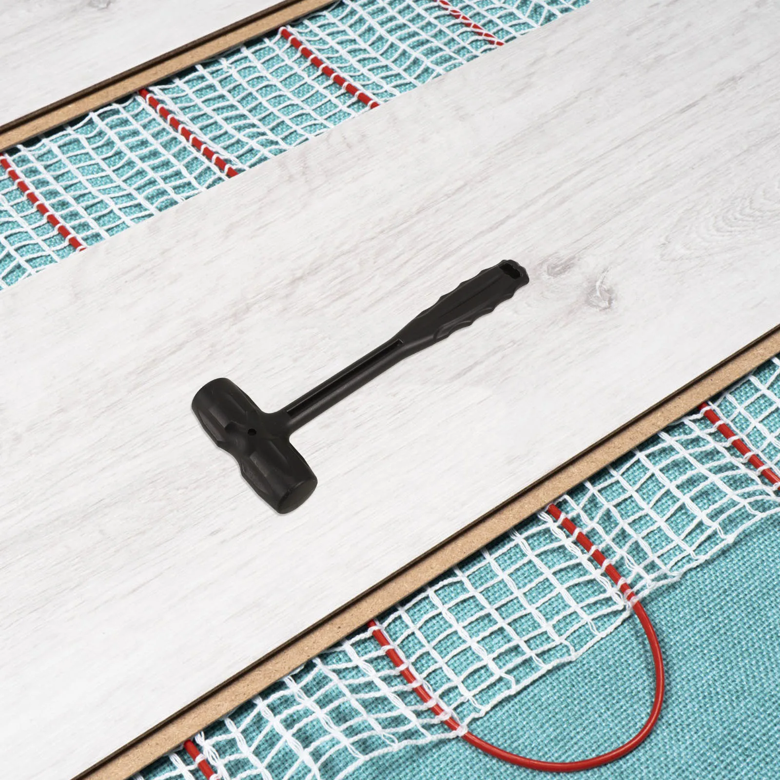 

Heavy Duty Rubber Mallet Plastic Installing Hammer Ergonomic Handle Flooring Tool Multi Use Woodworking Carpenter Repairing