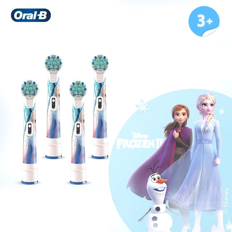 구강 B 아동용 교체 브러시 헤드, EB10 냉동 교체 헤드, 소프트 브러시 리필, 구강 B 아동용 전동 칫솔 