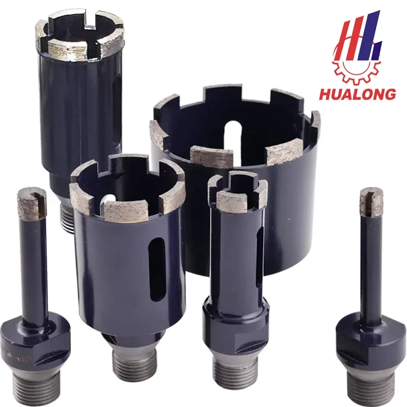 

Hualong Machinery 1/2" gas Vacuum Drills Hole saw sink drum wet CNC Diamond Core Drill Bit for drilling granite marble stone
