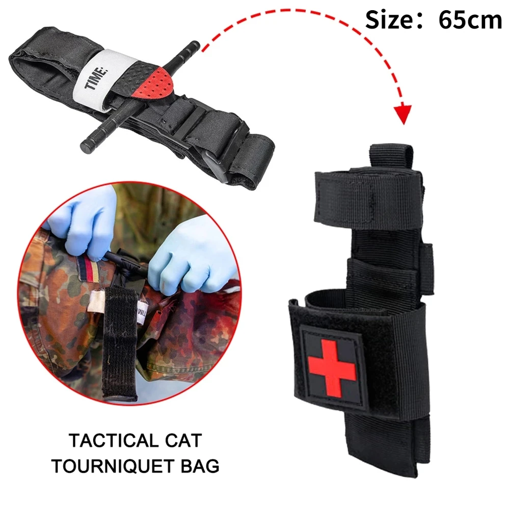 Bolsa MOLLE táctica botiquín con torniquete y cizalla médica - imagen 3