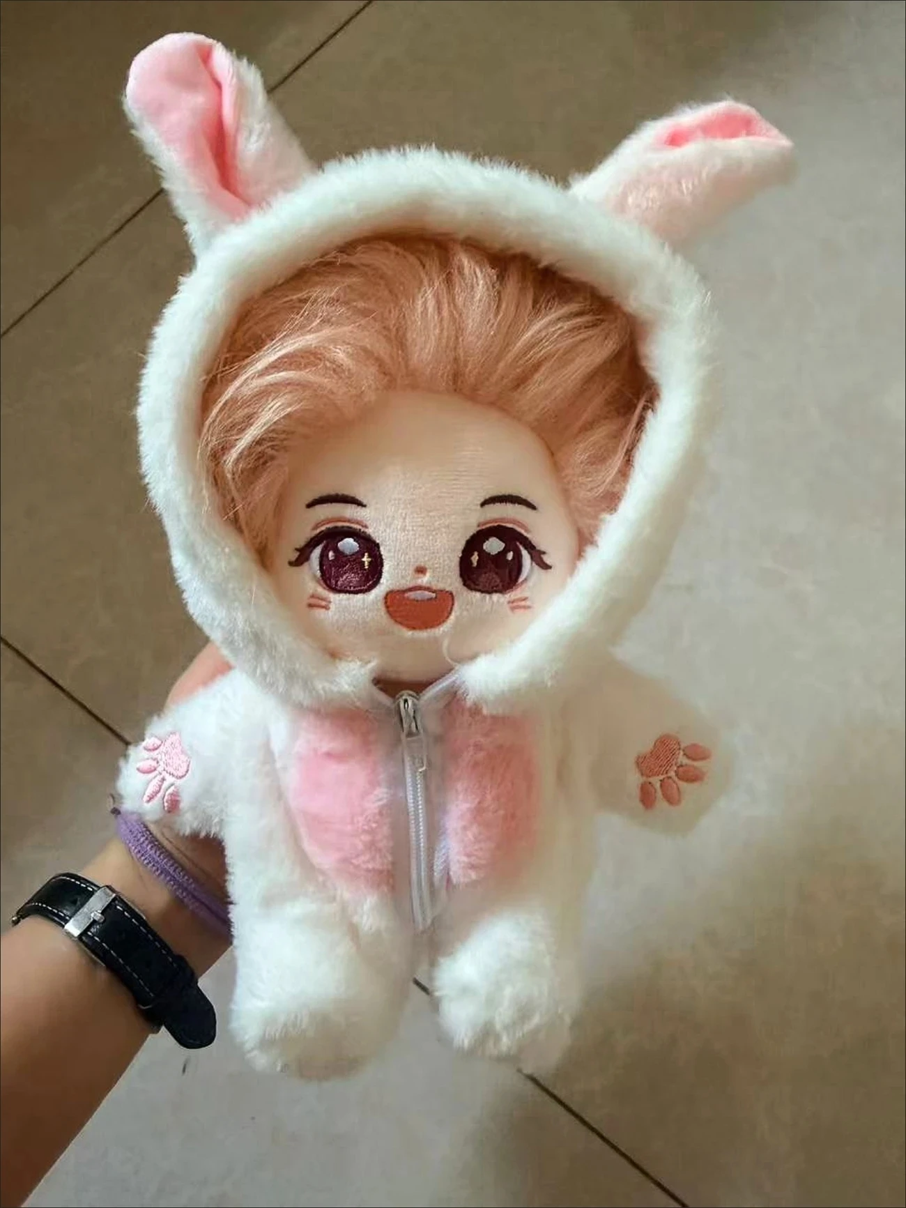 20cm Baumwoll-Puppenkleidungsset Niedliche Tier-Serie Kapuzen-Hasenfell-Overall Q-Version Löwe Bär Dinosaurier Katze Schwein Hai Outfits – Detail 33