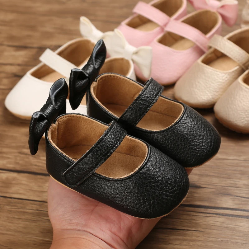 Spring and Autumn Baby Girl Princess Beautiful Butterfly Style Party TPR Anti Slip High Quality Summer Prewalker Shoes
