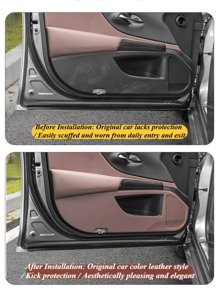 

Дверь автомобиля, противоударная накладка, кожаная защитная наклейка на боковую krawędź двери для Lexus ES200 ES260 ES300h 2018-2024, аксессуары для салона автомобиля