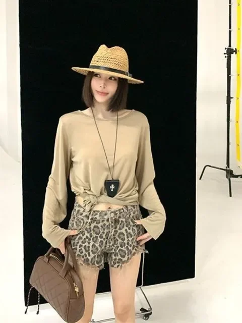 Tシャツ女性服パッチワークレースセクシーな Tシャツ韓国 Camisetas 包帯背中の開いたシックな夏 Y2k Tシャツ Ropa Mujer