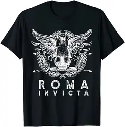 Roma Invicta Roman Empire SPOR Ancient Rome Men T-Shirt Short Sleeve Casual 100% Cotton O-Neck Summer Shirt