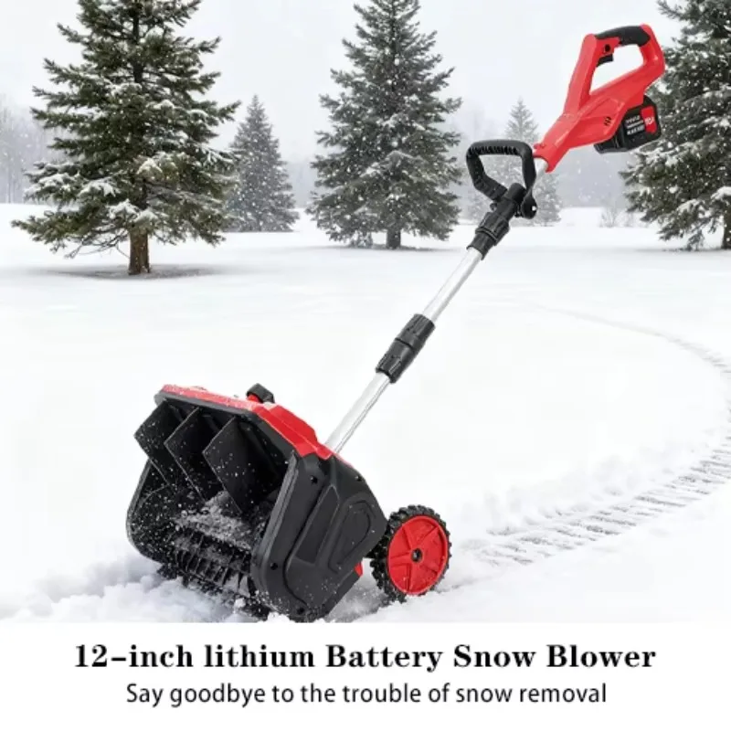Battery Powered Electric Snow Shovel 12 Inch Wireless OEM Snow Removal Machine