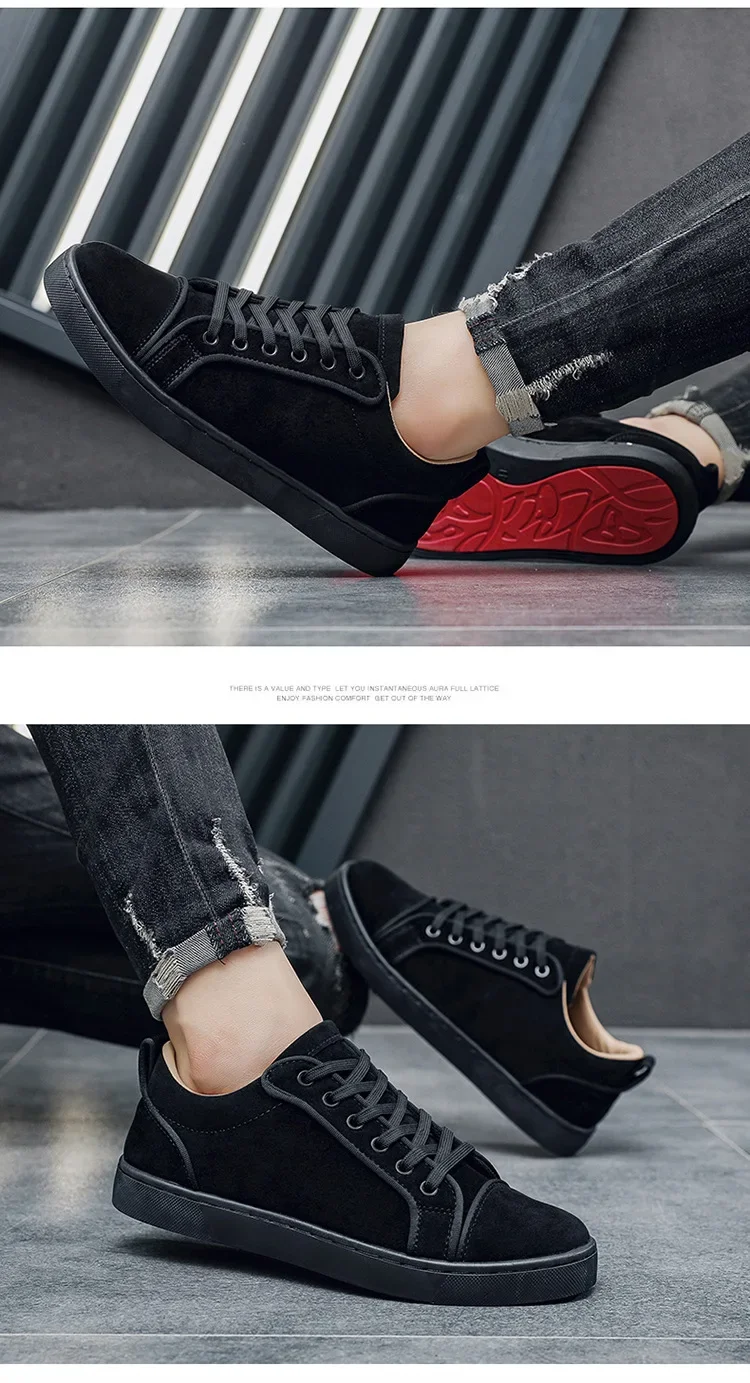 2026 New Spring Autumn Men's Board Shoes Versatile Men's Casual Single Shoes Anti Slip Sports Shoes