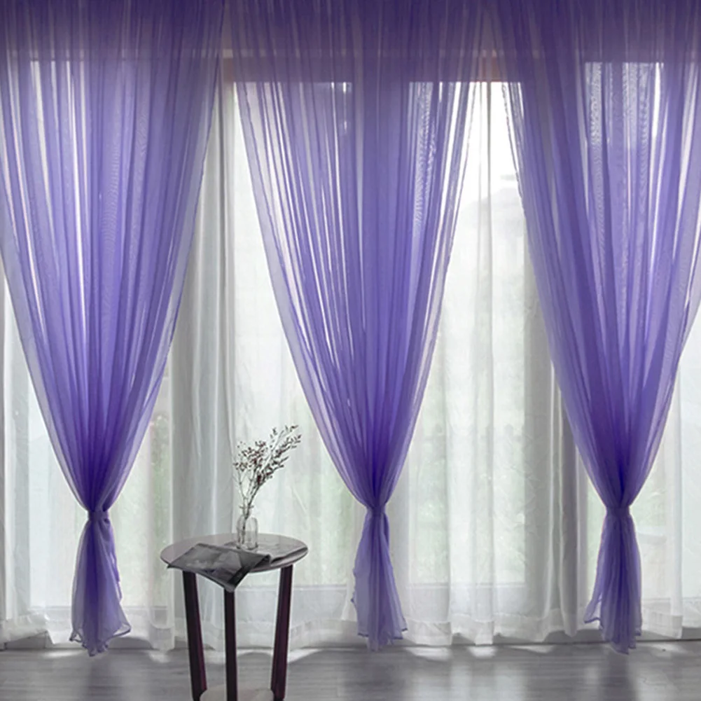 Window Curtains Household Decoration Protective Curtain Shading Tulle Curtains for Bedroom Home Living Room Window Curtains