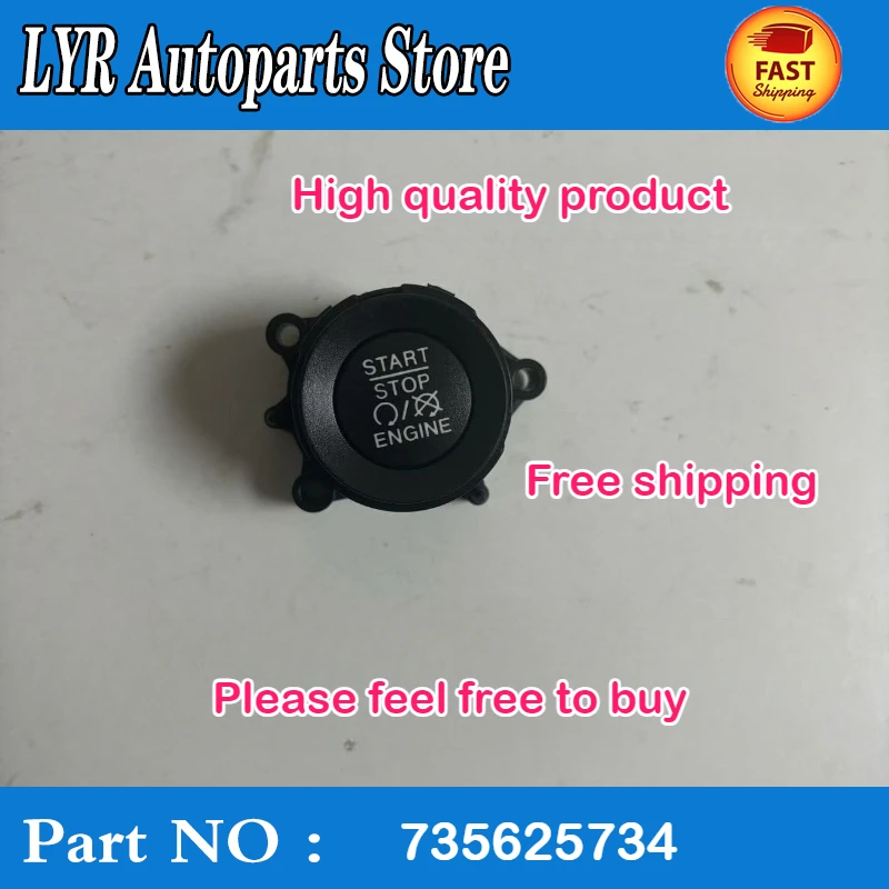 High quality Engine Key Start Stop Switch For JEEP Compass Renegade  2017-2021 5ZR57LXHAA 735625734, 735630236 car accessories