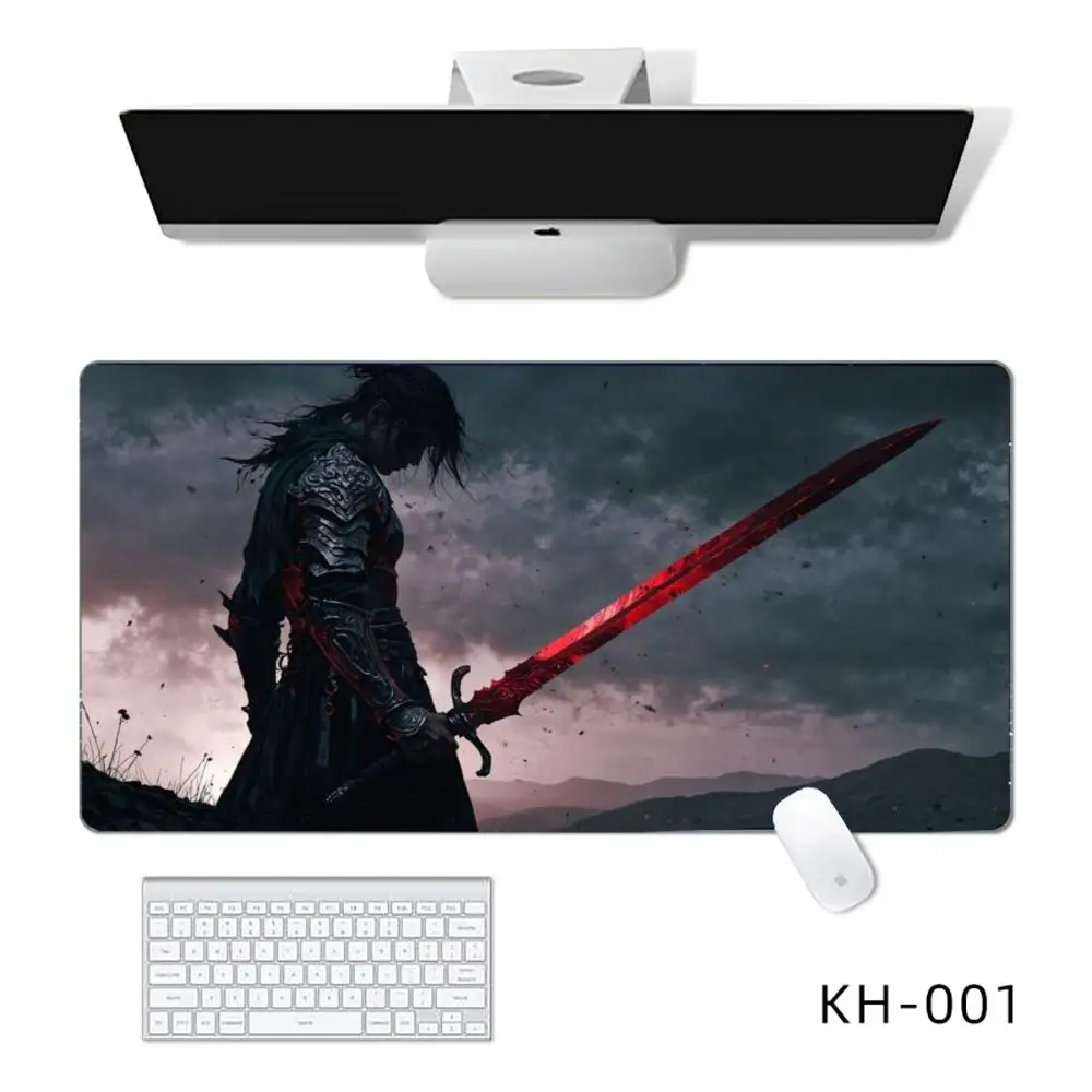 

warrior Mouse Pad Mouse Pads For Desk, Gaming Mouse Pad, with Stitched Edges and Non-Slip Rubber Base