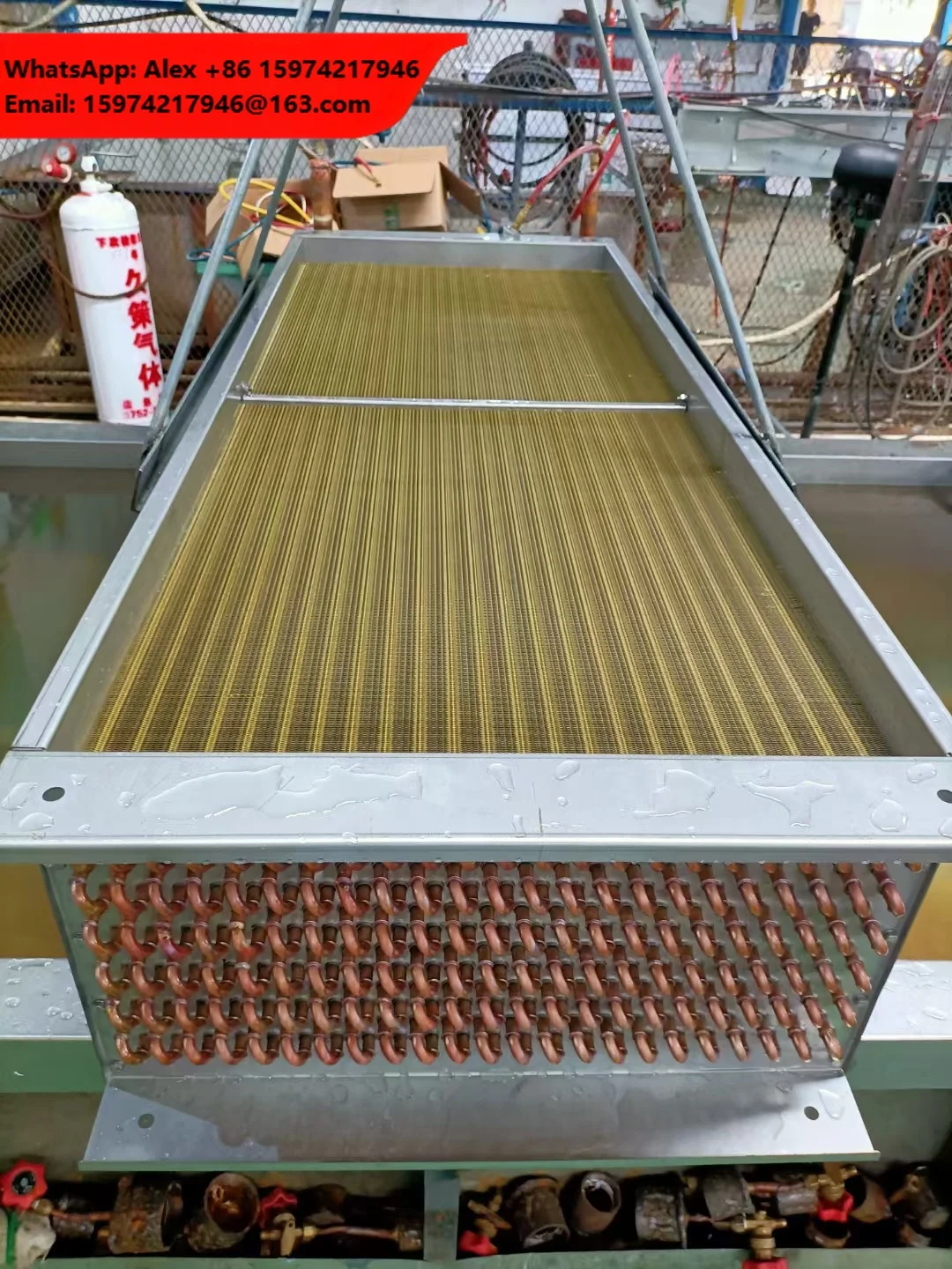 Blygold Coating Copper Tube Aluminum Fin Steam Heat Exchanger Condenser Coil TUV CE Certified R134a/R404a Compatible