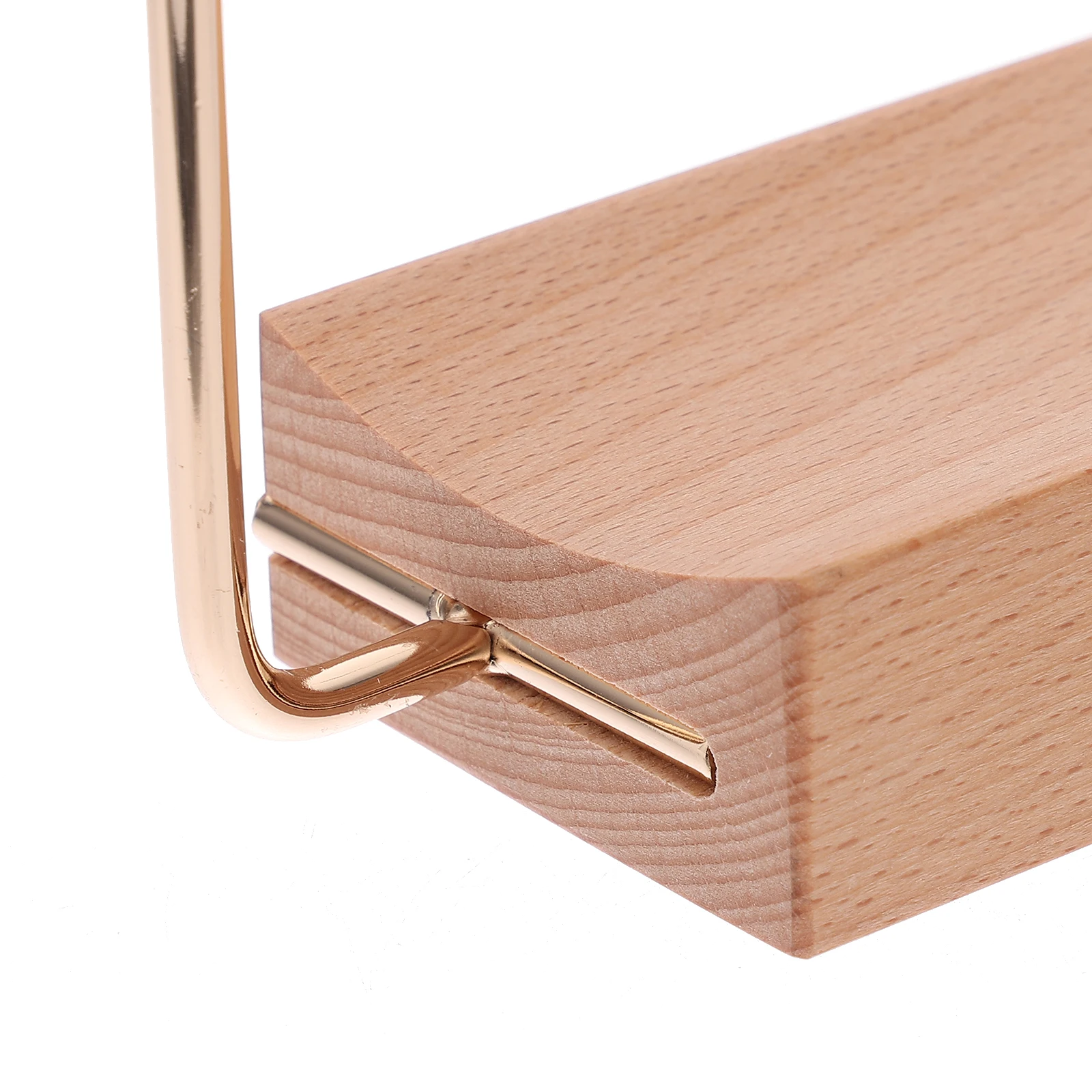 Wooden Perpetual Desk Calendar Holder Tabletop Flip Calendar Stand Support Rack With Metal Frame For Home Display Holder Desktop