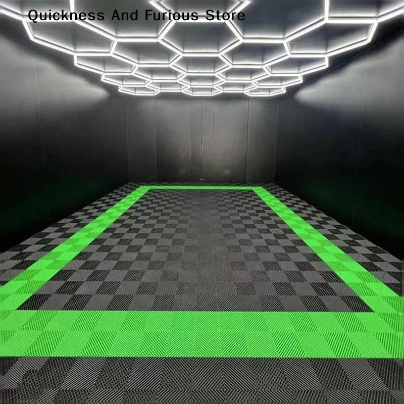 【MO】2026 Car Garage Floor Grate Plastic Modular Interlocking Tiles Pp Garage Floor Tiles Anti-slip Drainage Mesh Board