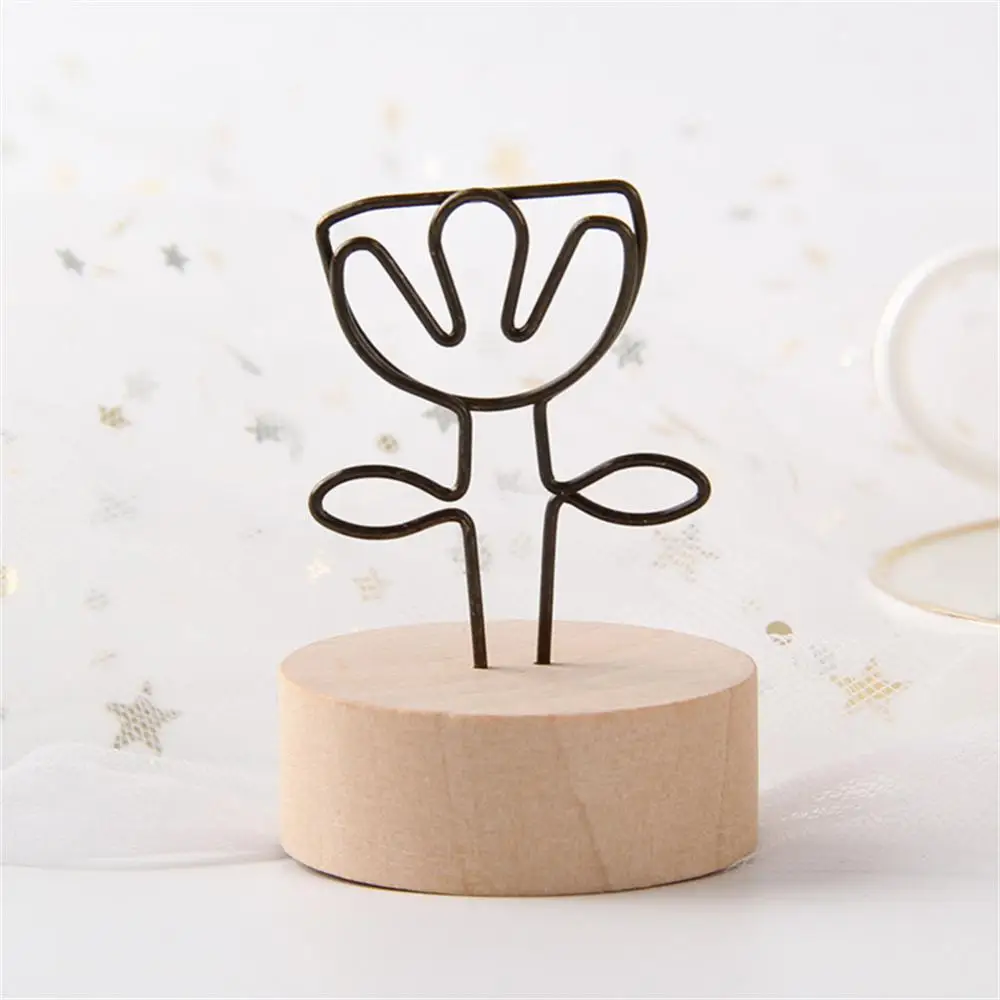 2/4PCS Message Note Holders Durable Stable Placement Simple Lovely Picture Stand Photo Clip Stands Romantic Fun Creative Vintage