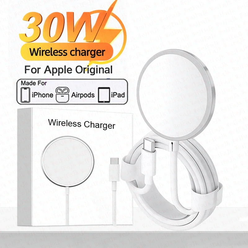 Original Wireless Charger For Apple Magsafes iPhone 17 16 15 14 13 12 Pro Max Plus AirPods Fast Char