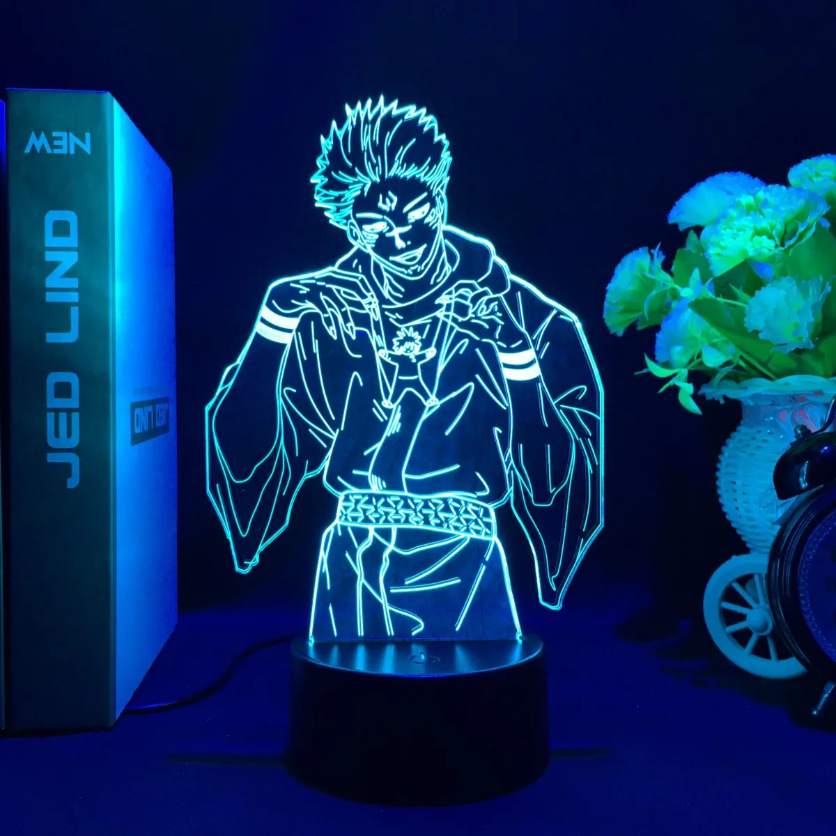 Jujutsu Kaisen Anime Ryomen Sukuna Figure  3D LEDNight Light for Anime Lamp Birthday Gift