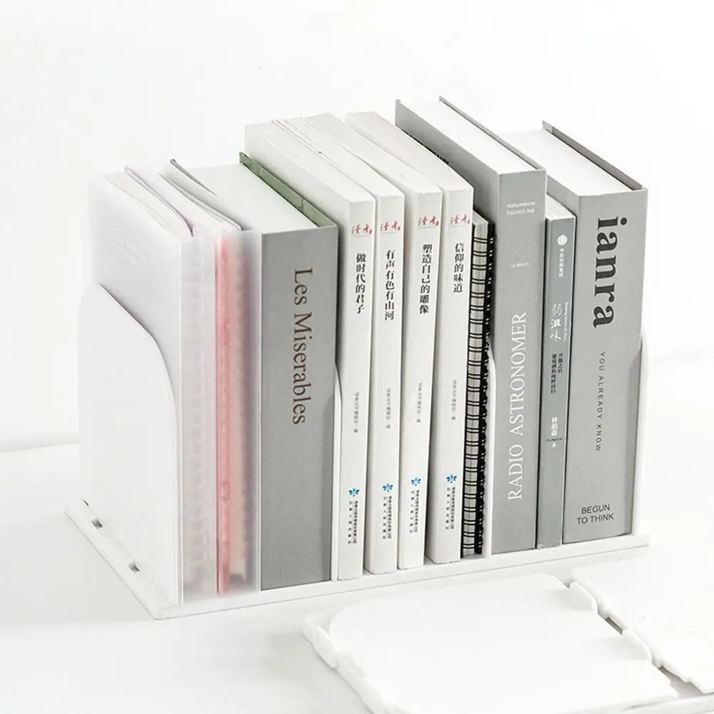 حامل كتب بلاستيكي متين، حامل كتب محمول، منظم سطح المكتب السميك للاستخدام المكتبي #2