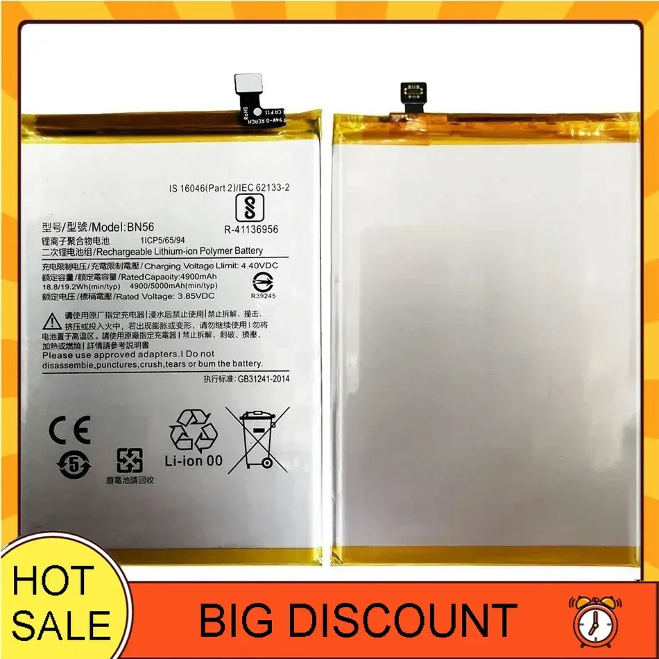 

Аккумуляторы для мобильных телефонов BN56 5000 мАч для Xiaomi POCO M2 Pro M2Pro Redmi 9A 9C Redmi9A Redmi9C Портативный аккумулятор для сотового телефона