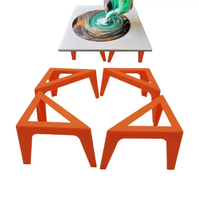 Soportes de lona para pintura, Mini elevadores triangulares para vertido de pintura, soporte para pintura, manualidades y moldes