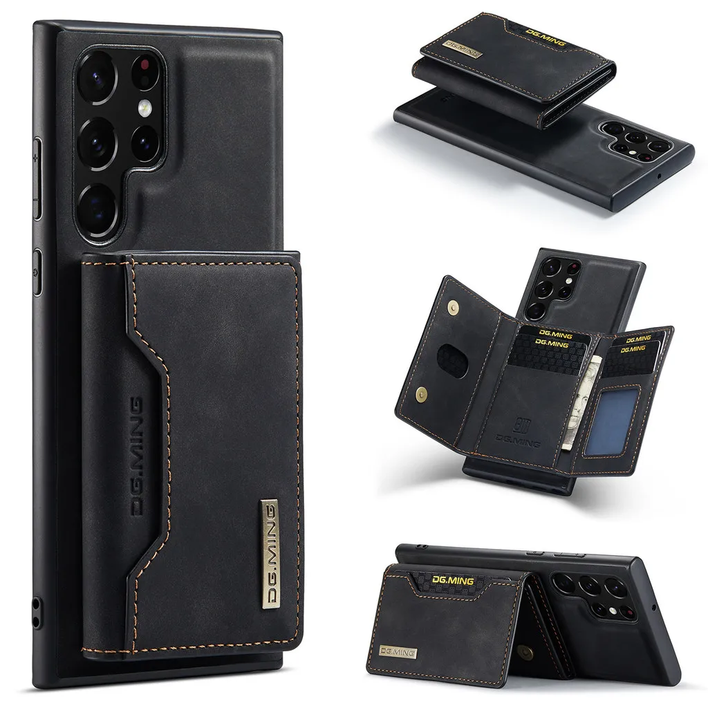 

Чехол для Samsung Galaxy S25 Ultra с кошельком через плечо, 8 слотами для карт S25 Plus, кожаная подставка премиум-класса, винтажный держатель для карт