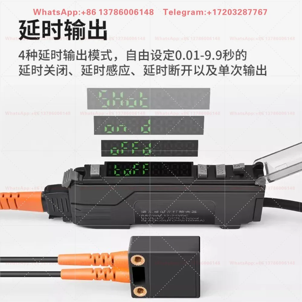 Degree Diffuse Reflection Laser Fiber Amplifier Adjustable Optical Switch of  Laser Sensor