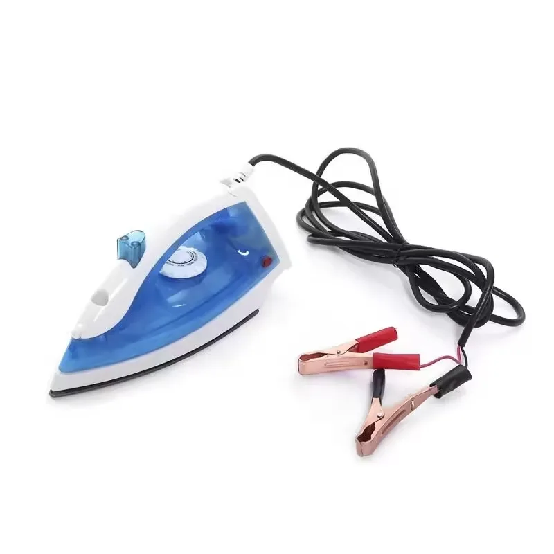 12V DC electric iron with battery ironing machine Outdoor foreign trade wired small electric dry ironing clothes