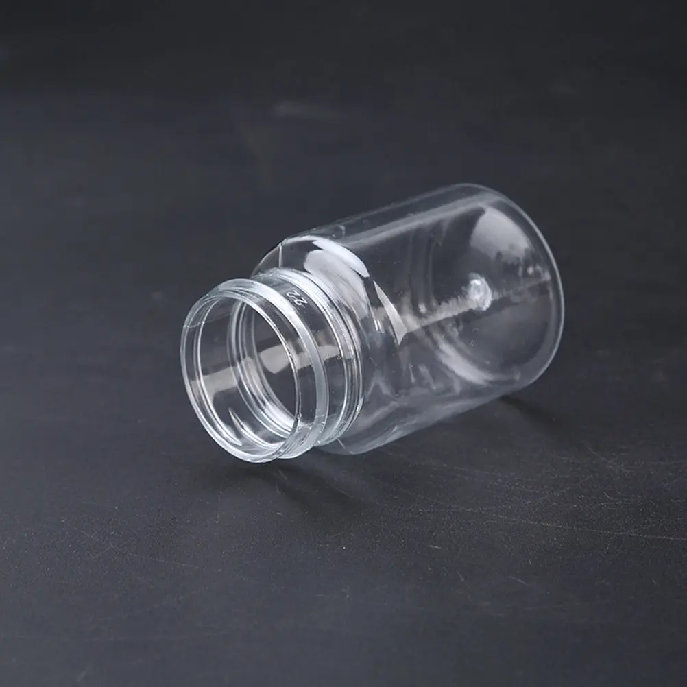 10Pcs 50Ml Clear Plastic Bottles Sturdy Lightweight Transparent Storage Boxes Lids Ideal for Beads Pins Buttons