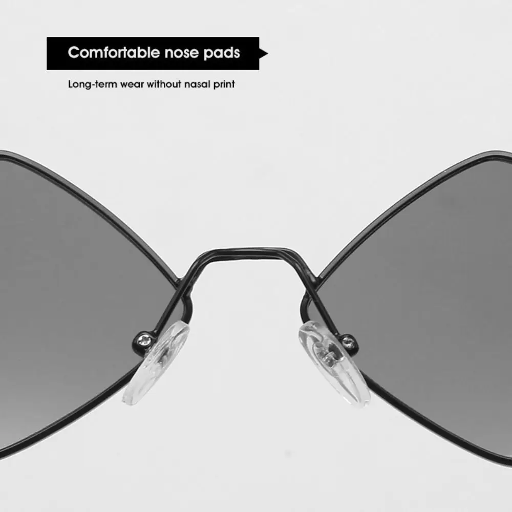 Fashion UV Protection Film Small Quadrilateral Frame Sun Glasses Diamond Shape Women's Sunglasses Men's Shades