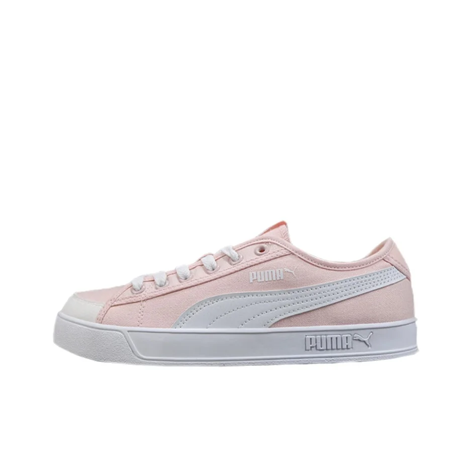 PUMA Smash V2 VULC CV Lightweight Low top Skateboard Shoes Unisex Peach Pink 365968-05