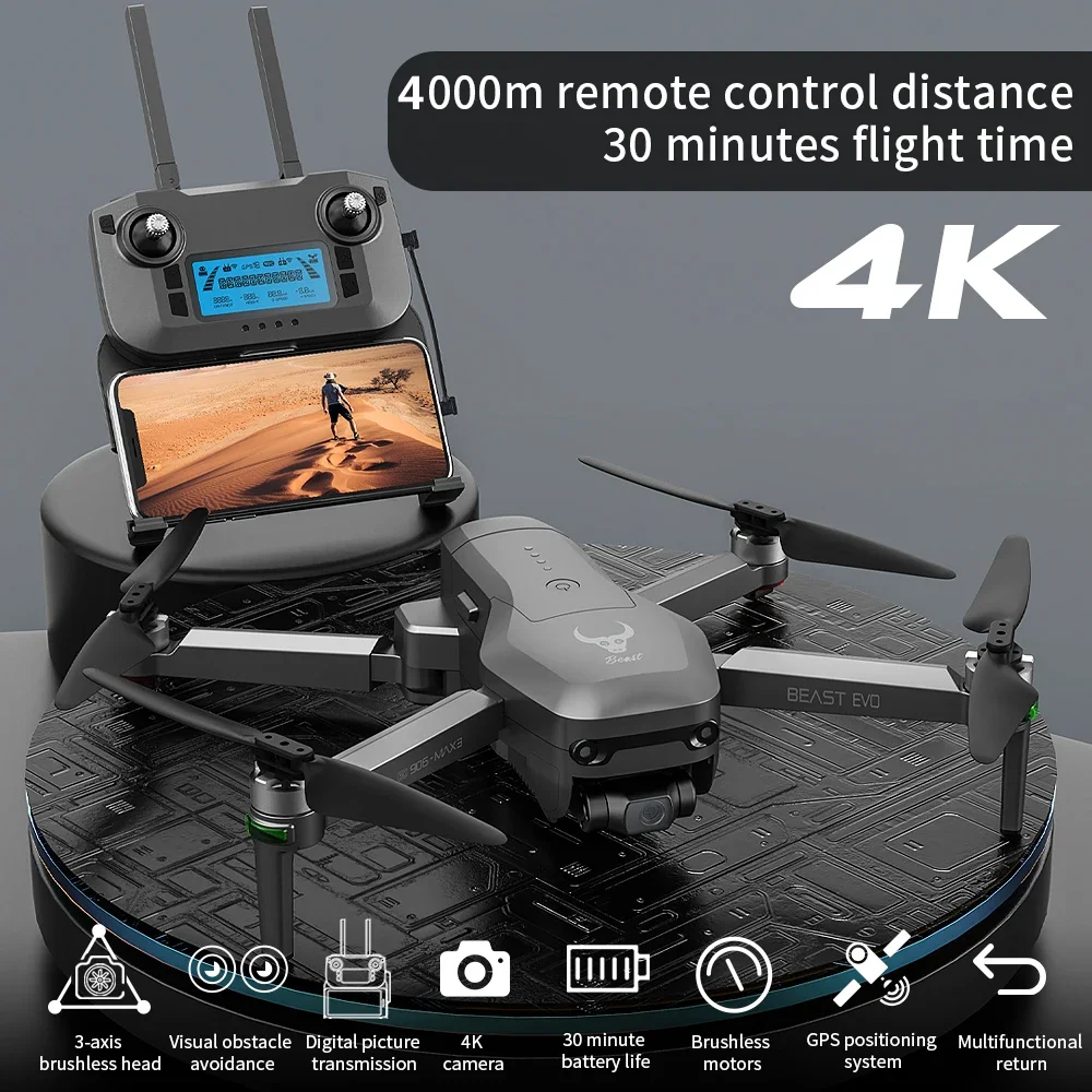 ZLL SG906 Max3 4K Camera Drone Profesional 3-Axis Gimbal Obstacle Avoidance FPV Drones 5G WIFI GPS Dron 4KM RC Quadcopter