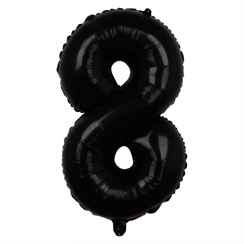 40inches Black Number Ballon Wedding Decorations Baby Shower Party Supplies Balloons Birthday Party Decoration Background Layout