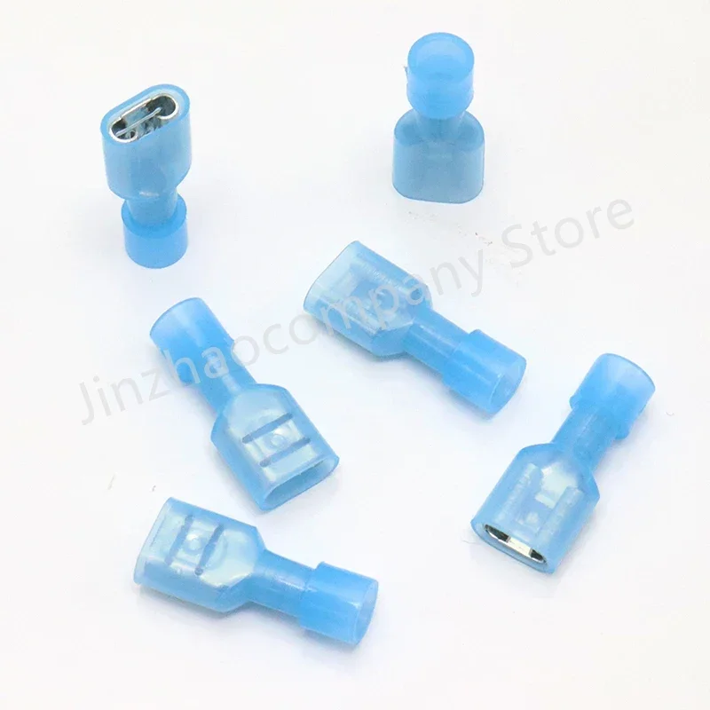 10/50/100pcs Nylon Wire Connector Female Nylon Electrical Wiring Connector Insulated Crimp Terminal Spade Red Blue Yellow FDFN