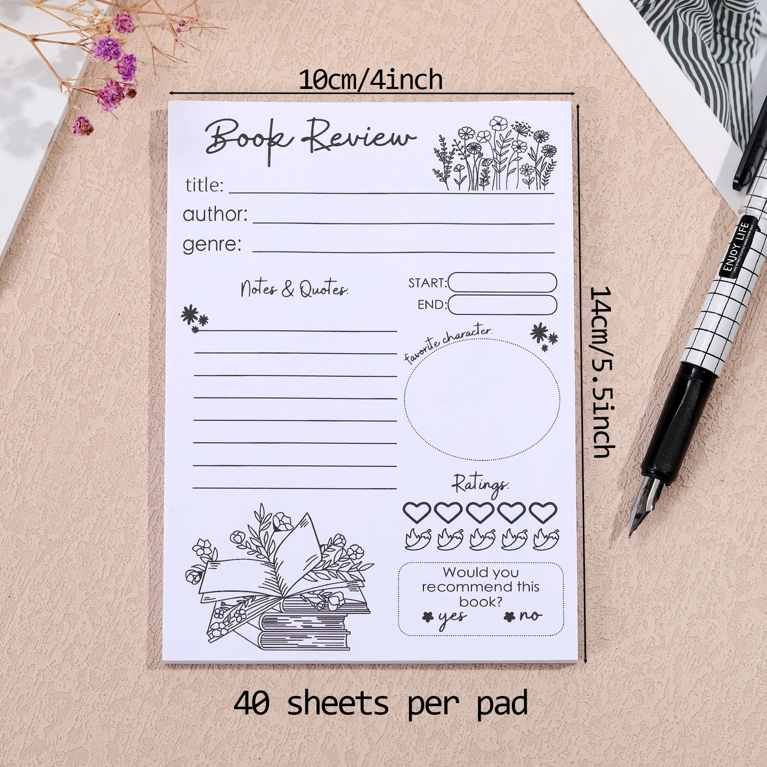1/2/3/4 Pcs Book Review Sticky Notes Essential For Reading Enthusiasts For Book Party Sharing Surprise Gifts School Home Office