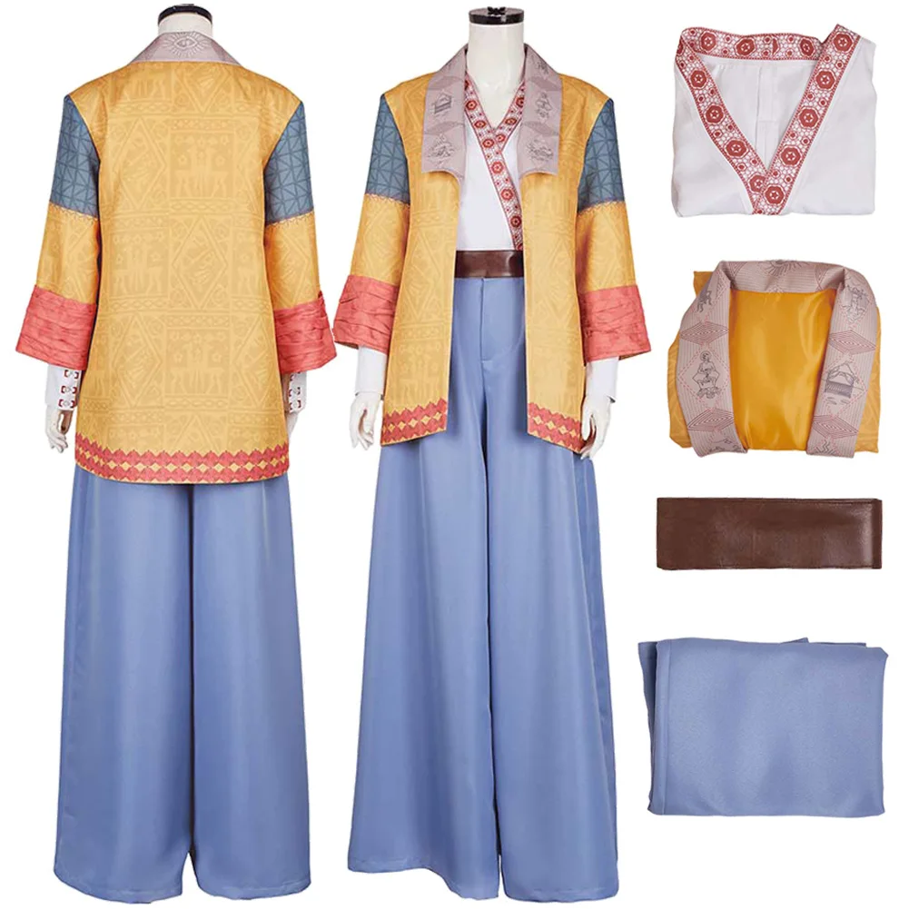 

Fancy Witch Lilia Cosplay For Women Yellow Suits TV Dark Diary Of Agatha Costume Disguise Adult Woman Roleplay Fantasia Outfits