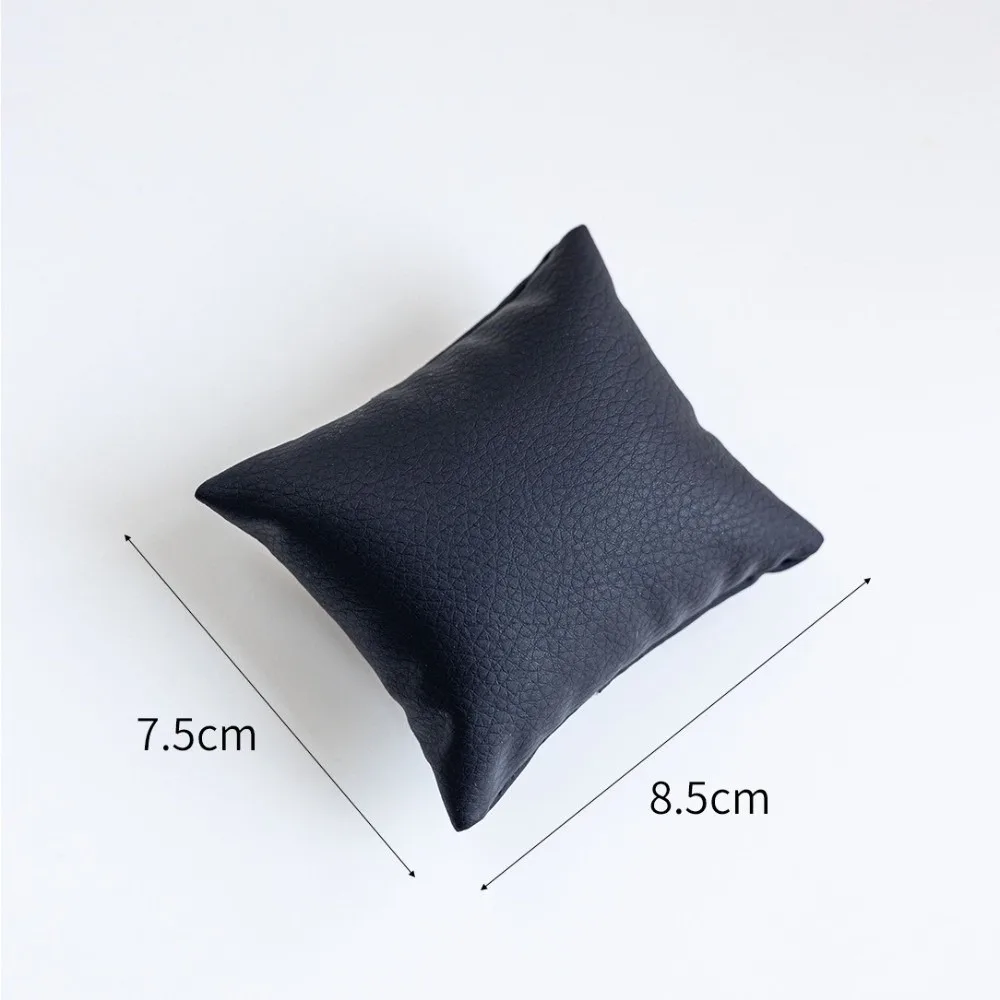 

Velvet/leather Jewelry Pillow Stand Watch Bracelet Bangle Gifts Cushion Holder Small Pillow Prop Display Organizer Pillow