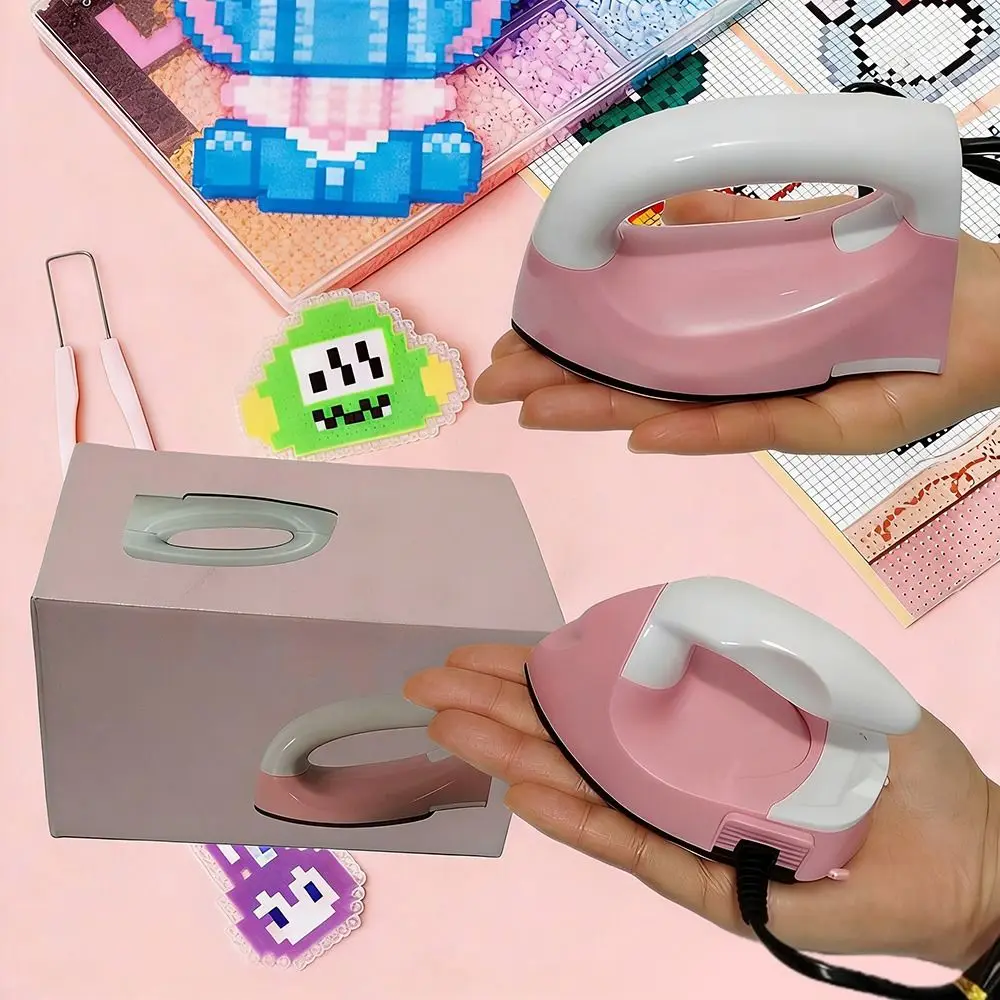 

Мини-утюг для рукоделия DIY: для термотрансферной печати на бусинах Perler, для создания игрушек из бусин, электрический утюг для пластиковых бусин