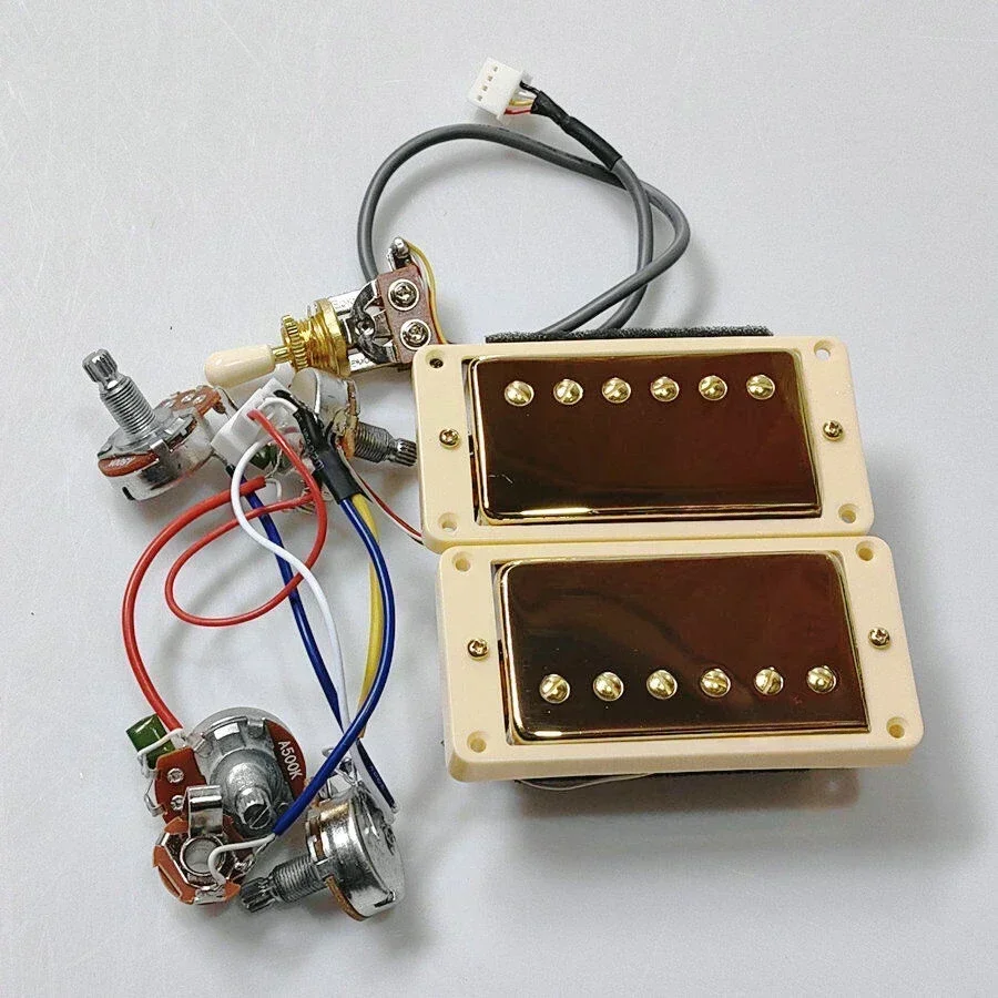 

Guitar Humbucker Pickups 4C, 1 Set Wiring Harness Optional, Guitar Accessories, For LP Standard Guitar