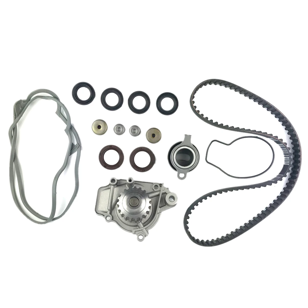 Replacement For Honda 88-95 For Civic Del Sol Crx 1.5L/D15B 261275386829 Timing Belt Kit + Water Pump Valve Cover