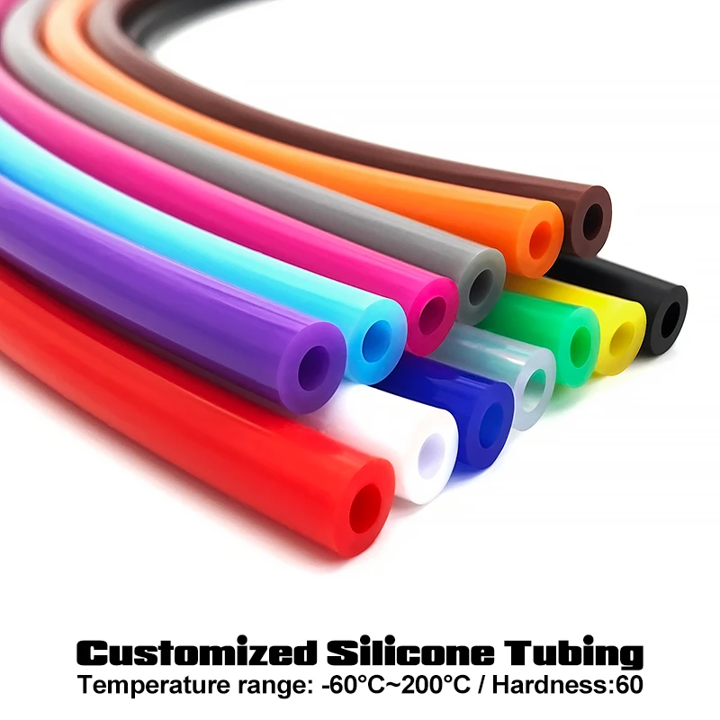 13 Colour Silicone Tubing Customized Food Grade Transparent High Quality Silicone Tube Rubber Hose Heat-Resistant Water Pipe