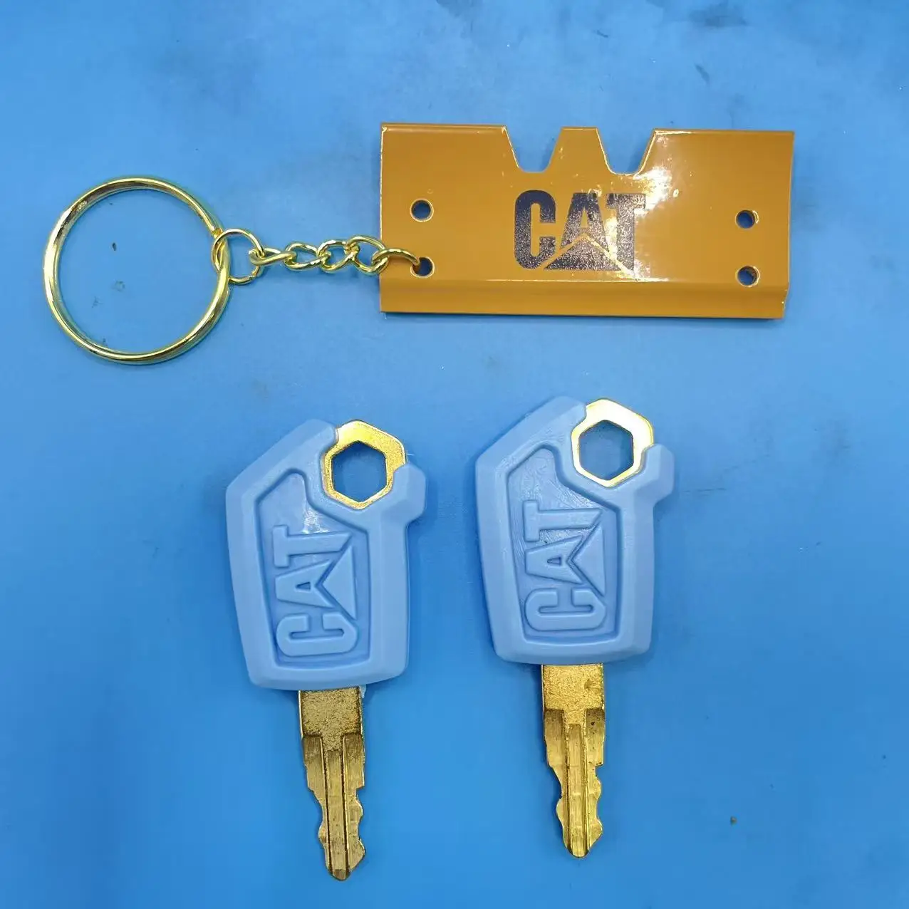 2 قطعة مفتاح إشعال مفتاح ل الأزرق 5P8500 مع المفاتيح المعدات الثقيلة محمل الإشعال دولوزر المعادن والبلاستيك جودة عالية #4