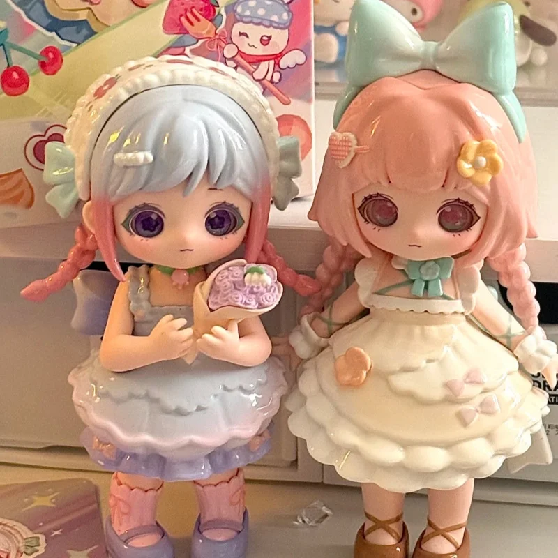 ليرورو مرحبا بكم في بيت الحلوى العصرية البلاستيكية صندوق أعمى اللعب لطيف التماثيل منضدية الحلي هدايا للأطفال والجامعات