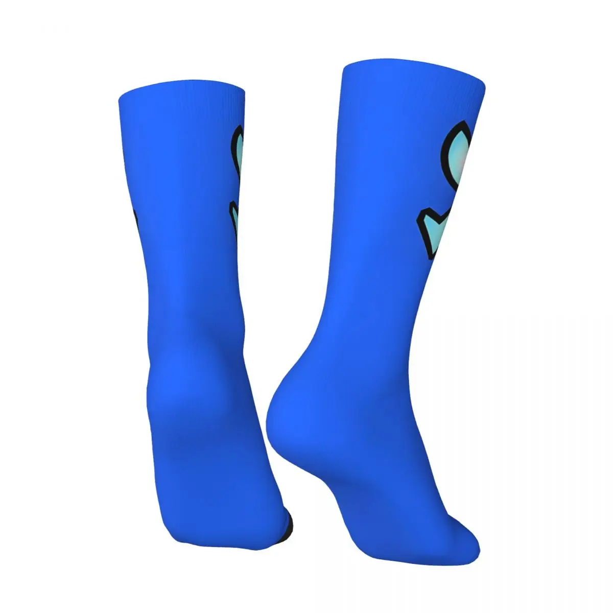 Funny Happy Men's compression Socks Parkour Retro Harajuku Geometry Dash Game Hip Hop Novelty Casual Crew Crazy Sock Gift