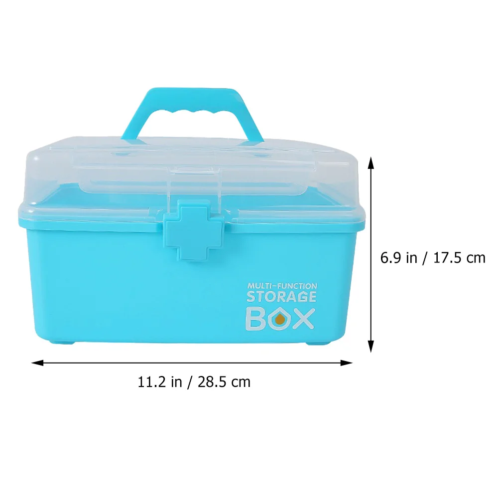 1 قطعة الصدر الطب المحمولة سعة كبيرة صندوق دواء منزلي الإسعافات الأولية التخزين المنظم السفر حمل #1