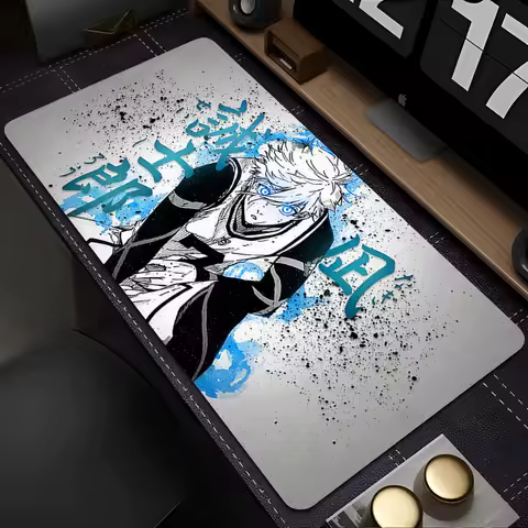 Mouse Pad Japan Anime Blue Lock Nagi Seishiro Mousepad PC Gamer Keyboard Rug Black And White Laptop Gaming Accessories Desk Mat