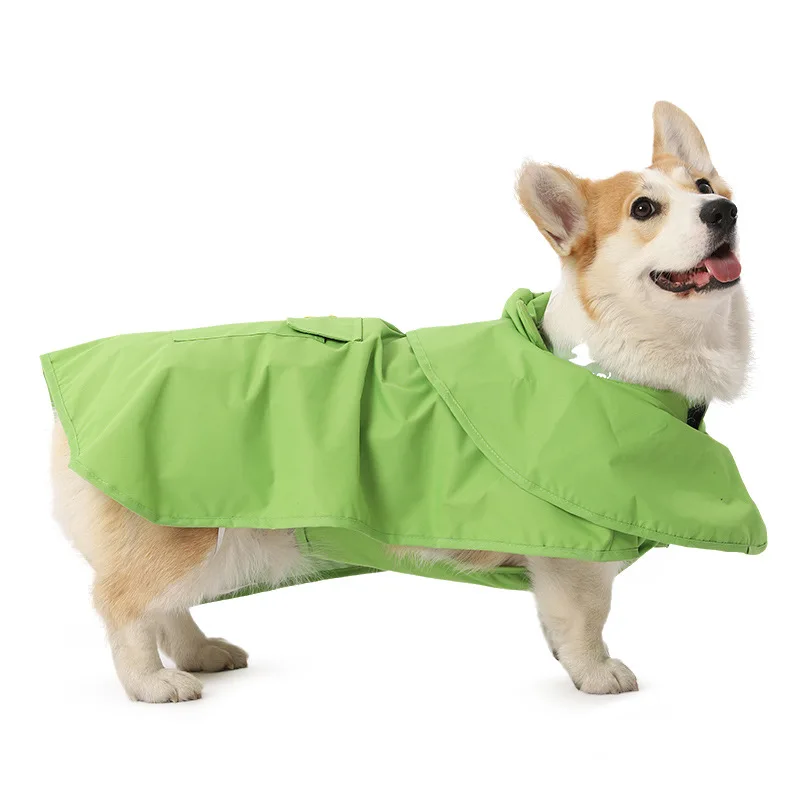 

Dog Raincoat Frog Poncho Waterproof Anti-Dirt Summer Clothes for Small Medium Dogs Corgi Shiba Inu Outdoor Pet Rain Jacket Coat
